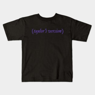 taylor's version dark purple color Kids T-Shirt